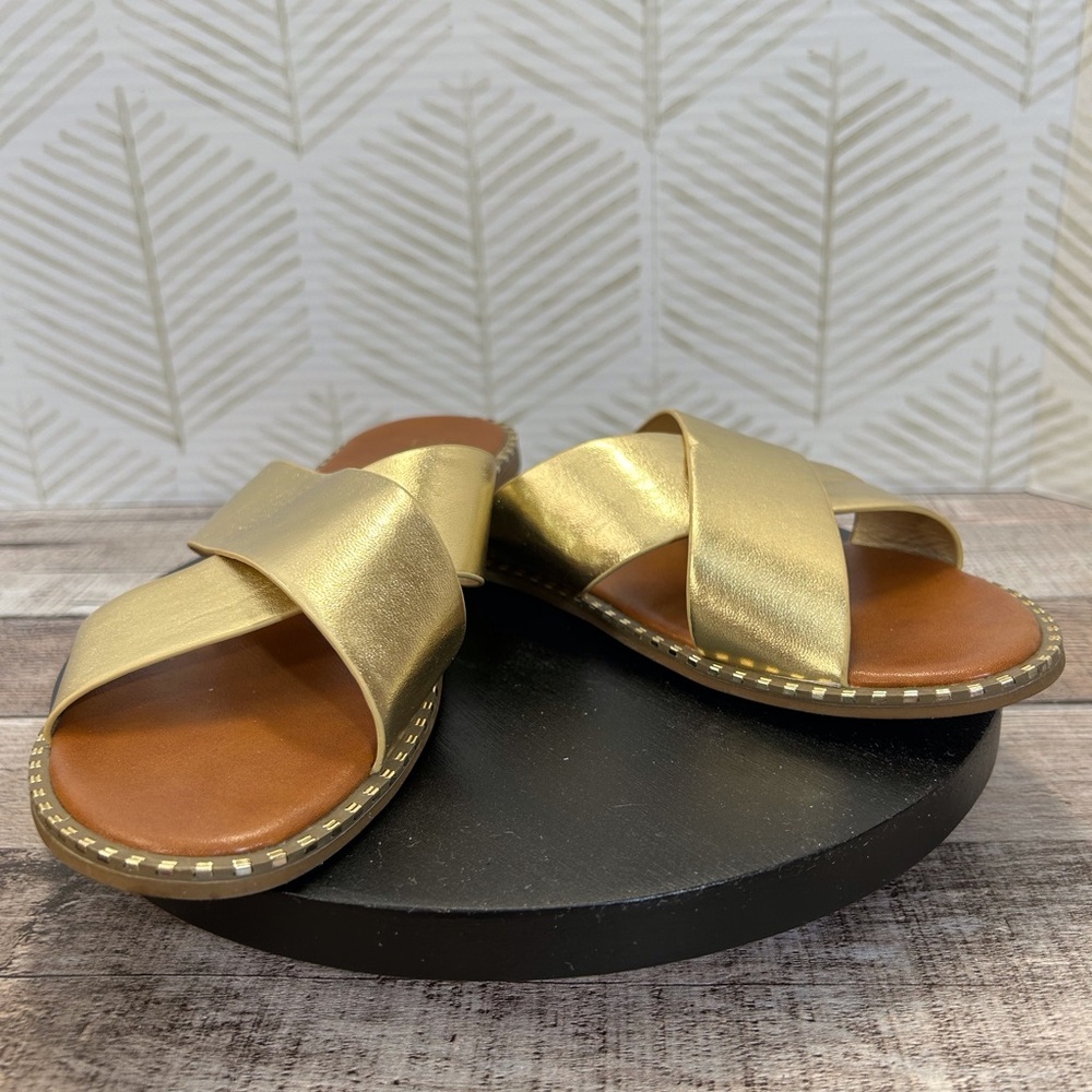 Bonniebel Gold Sandals Size 7 Boutique Brand